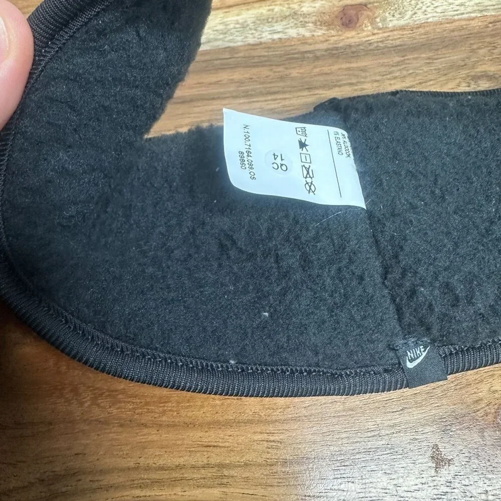 NWT Nike Club Fleece Headband Ear Warmer Youth Boys Girls ONE SIZE (Grey/Black)